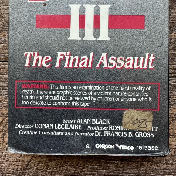 VTG Rare Faces Of Death 3, The Final Assault By Alan Black x Gorgon Video - Picture 6 of 16